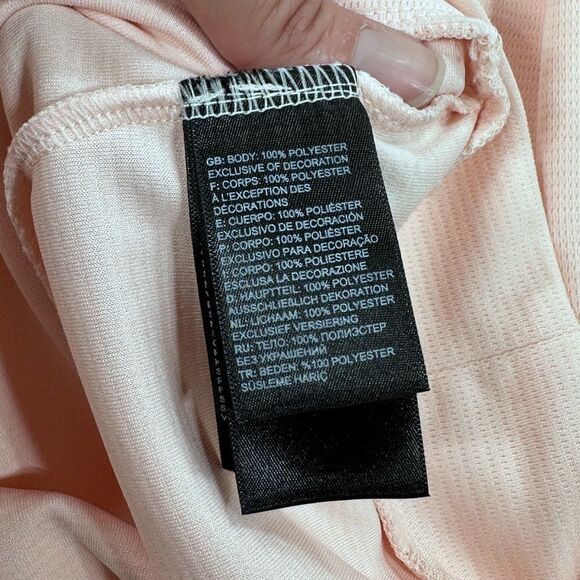 Northface blush pink tech fabric hooded shirt M - Picture 7 of 11